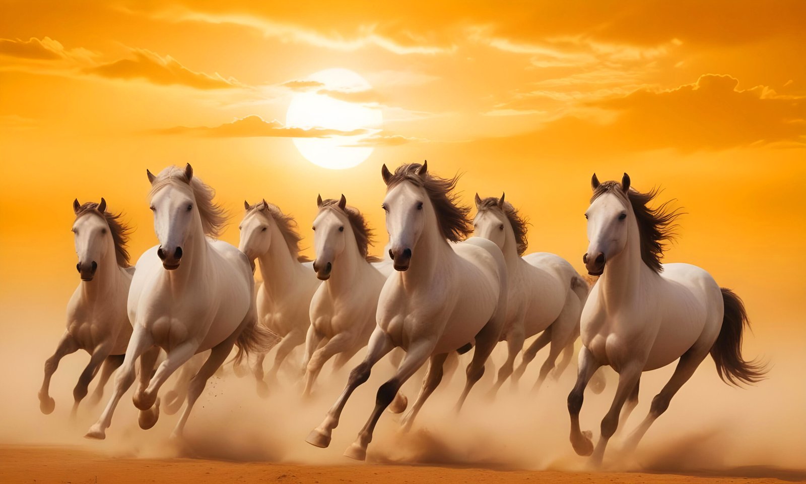 Herd Horses Running